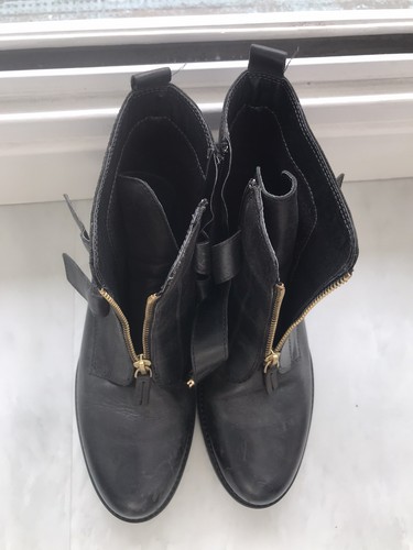 Stiefeletten schwarz leder - stiefeletten,