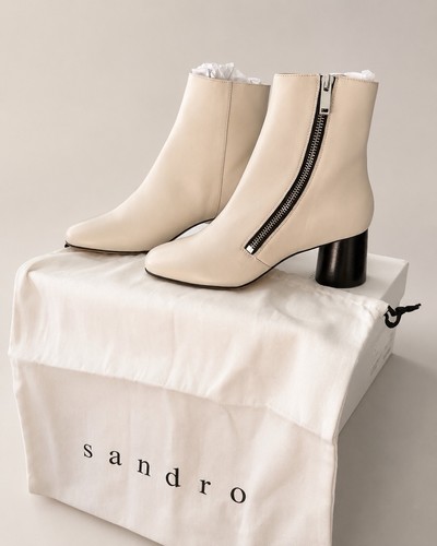 Stiefeletten sandro beige - stiefeletten,