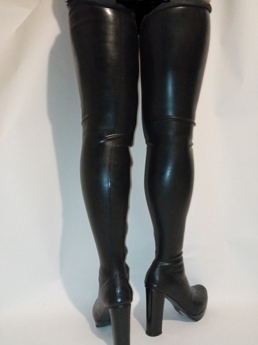Crotch latexstiefel schwarz - crotch,