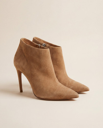 Wildleder stiefeletten taupe - wildleder,
