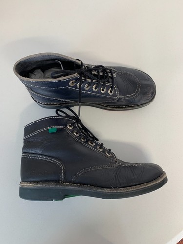 Kickerstiefel leder dunkelgrau - kickerstiefel,