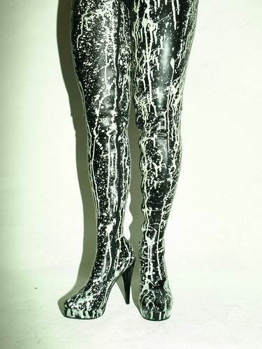 Crotch latexstiefel schwarz - crotch,