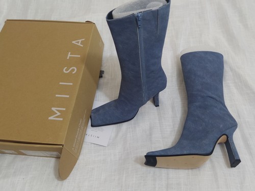 Miista jeans stiefeletten blau - miista,