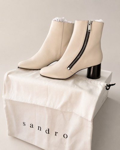 Stiefeletten sandro beige - stiefeletten,